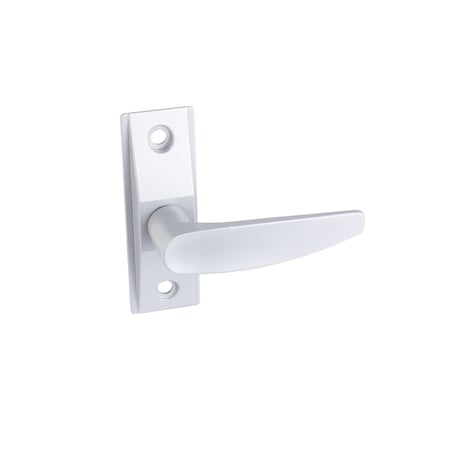 Global Door Controls Storefront Door Lever Handle in Aluminum TH1100-LH1-AL